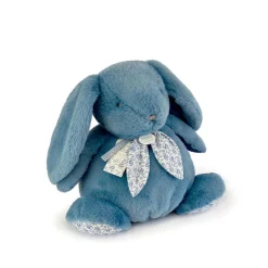 Peluche lapin doudou 42 cm bleu