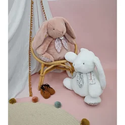 Peluche lapin doudou 42 cm rose