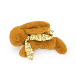 Peluche lapin doudou ocre 25 cm