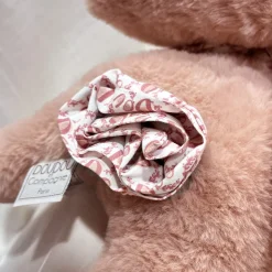 Peluche lapin doudou rose poudré 25 cm