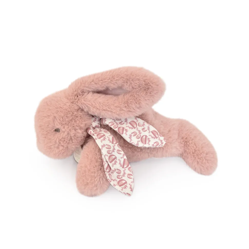 Peluche lapin doudou rose poudré 25 cm