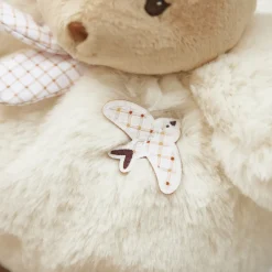 Peluche lapin patapouf 17 cm crème