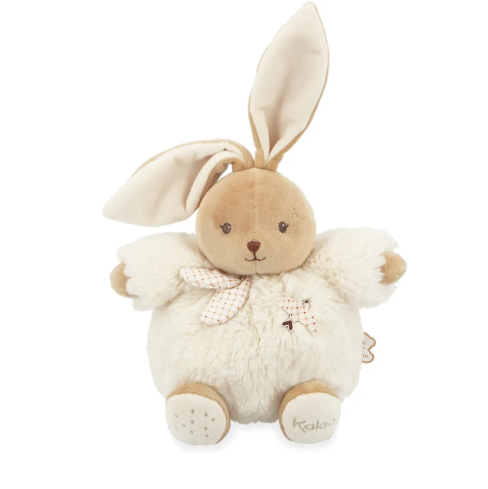 Peluche lapin patapouf 17 cm crème