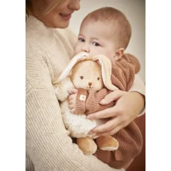 Peluche lapin patapouf 17 cm crème