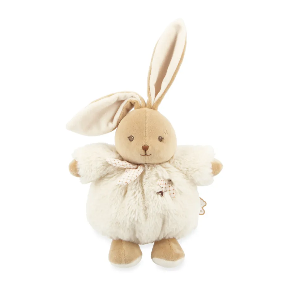 Peluche lapin patapouf 17 cm crème
