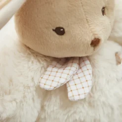 Peluche lapin patapouf 17 cm crème