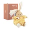 Peluche lapin patapouf 17 cm jaune