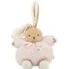 Peluche lapin patapouf 25 cm rose