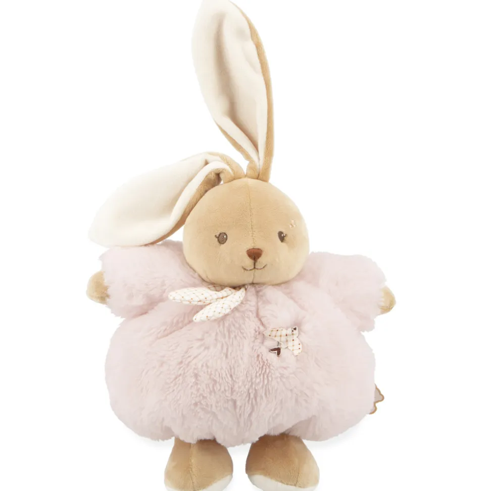 Peluche lapin patapouf 25 cm rose
