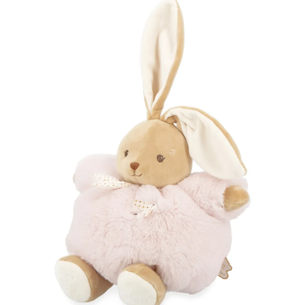 Peluche lapin patapouf 25 cm rose