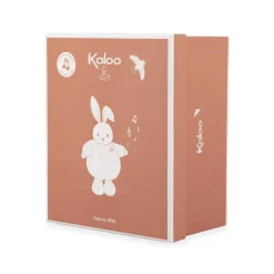 Peluche lapin patapouf musical 17 cm crème