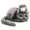 Peluche les ptipotos chat et son bébé gris