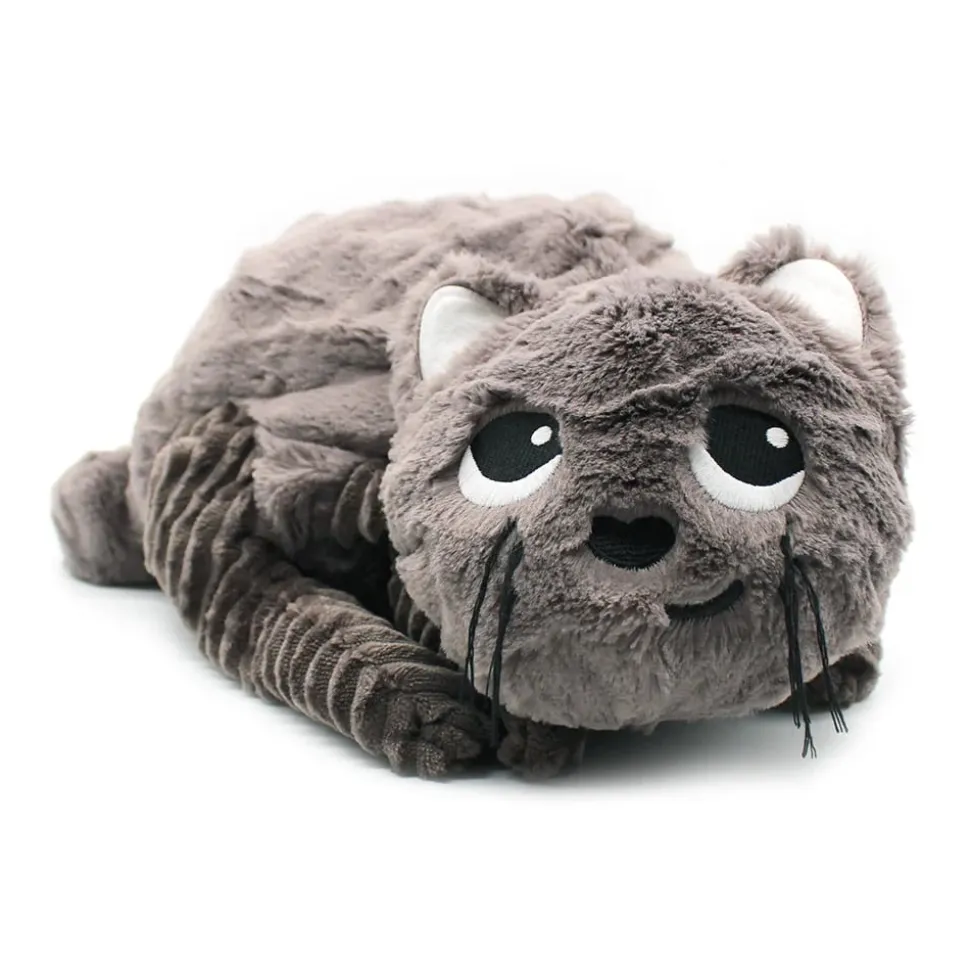 Peluche les ptipotos chat et son bébé gris