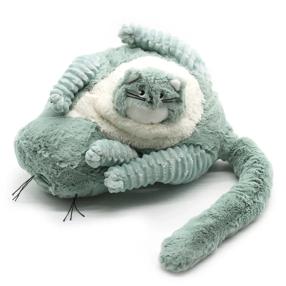 Peluche les ptipotos chat et son bébé menthe