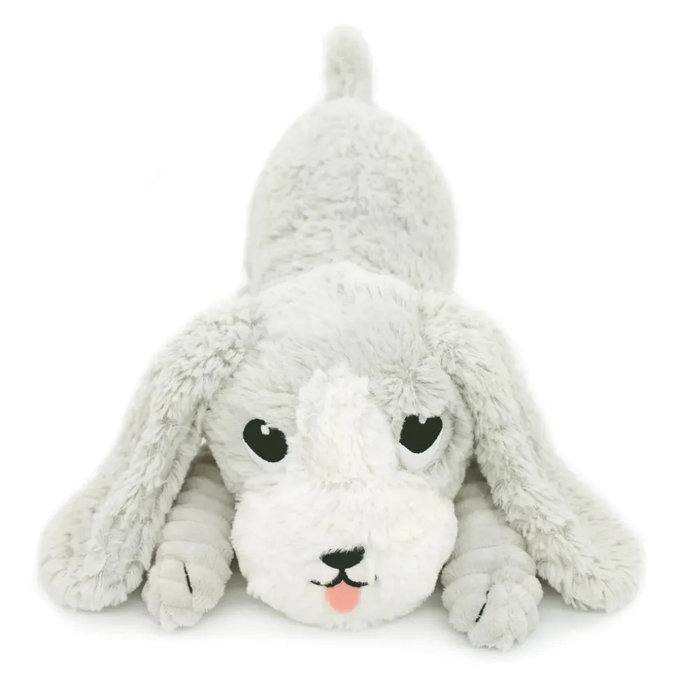 Peluche les ptipotos chien et son bébé gris