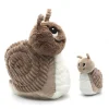 Peluche les ptipotos escargot et son bébé brun