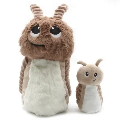 Peluche les ptipotos escargot et son bébé brun