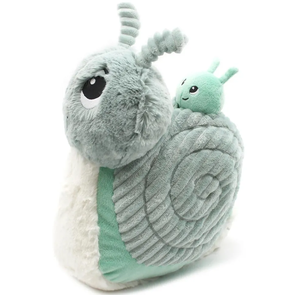 Peluche les ptipotos escargot et son bébé menthe