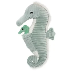 Peluche les ptipotos hippocampe et son bébé papadou menthe