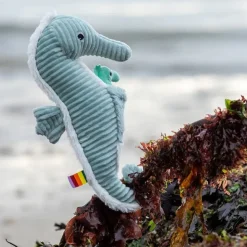 Peluche les ptipotos hippocampe et son bébé papadou menthe