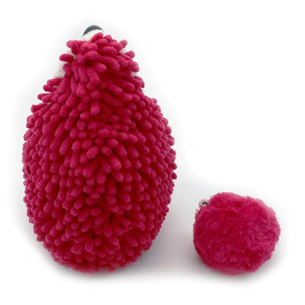 Peluche les ptipotos hérisson et son bébé piktou betterave