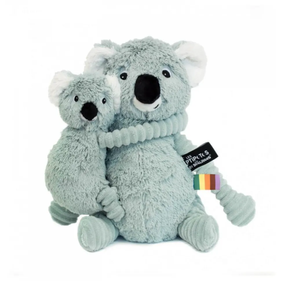 Peluche les ptipotos koala et son bébé trankilou menthe