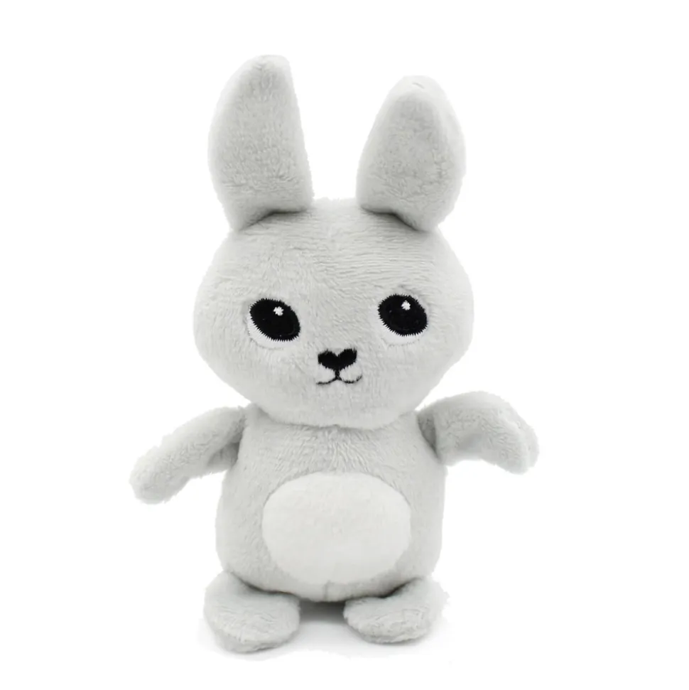 Peluche les ptipotos lapin et son bébé gris