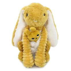 Peluche les ptipotos lapin et son bébé moutarde