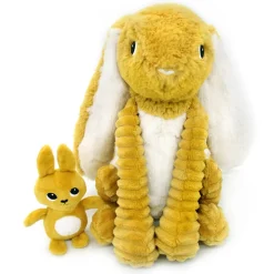 Peluche les ptipotos lapin et son bébé moutarde