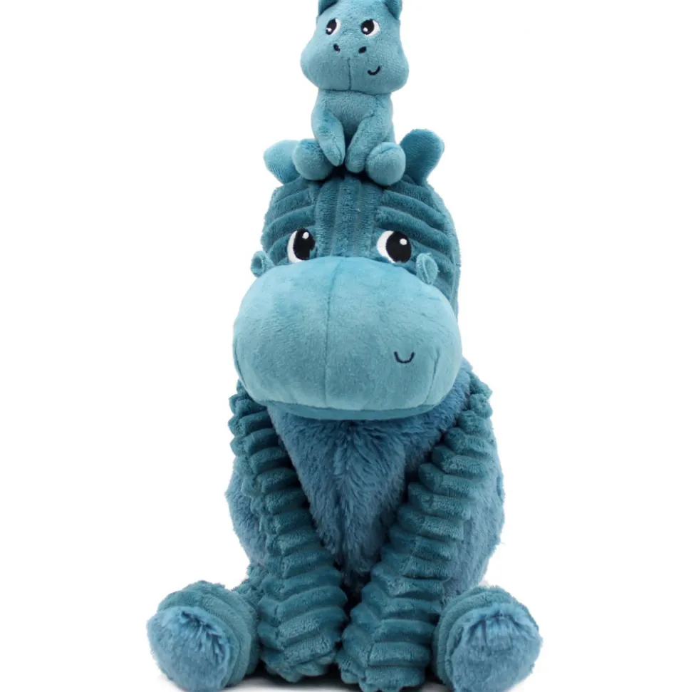 Peluche les ptipotos l'hippopotame bibou maman et bébé