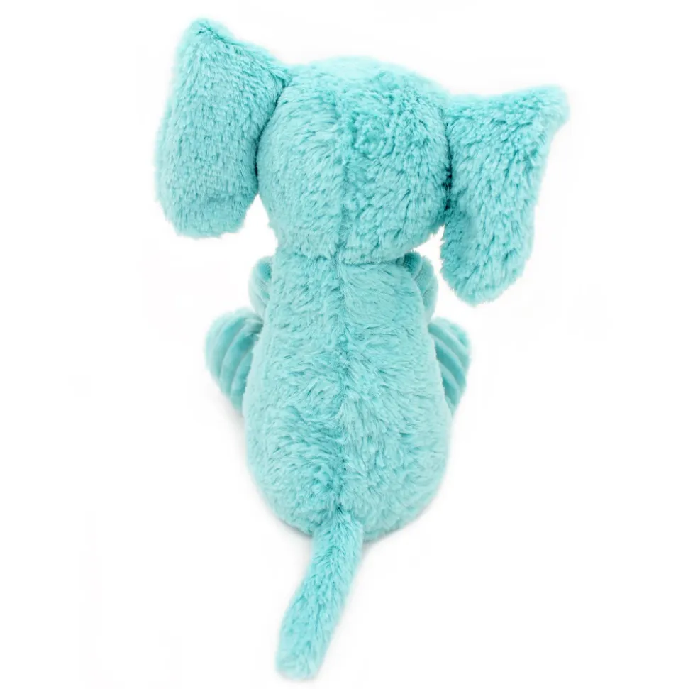Peluche les ptipotos éléphant et son bébé aqua