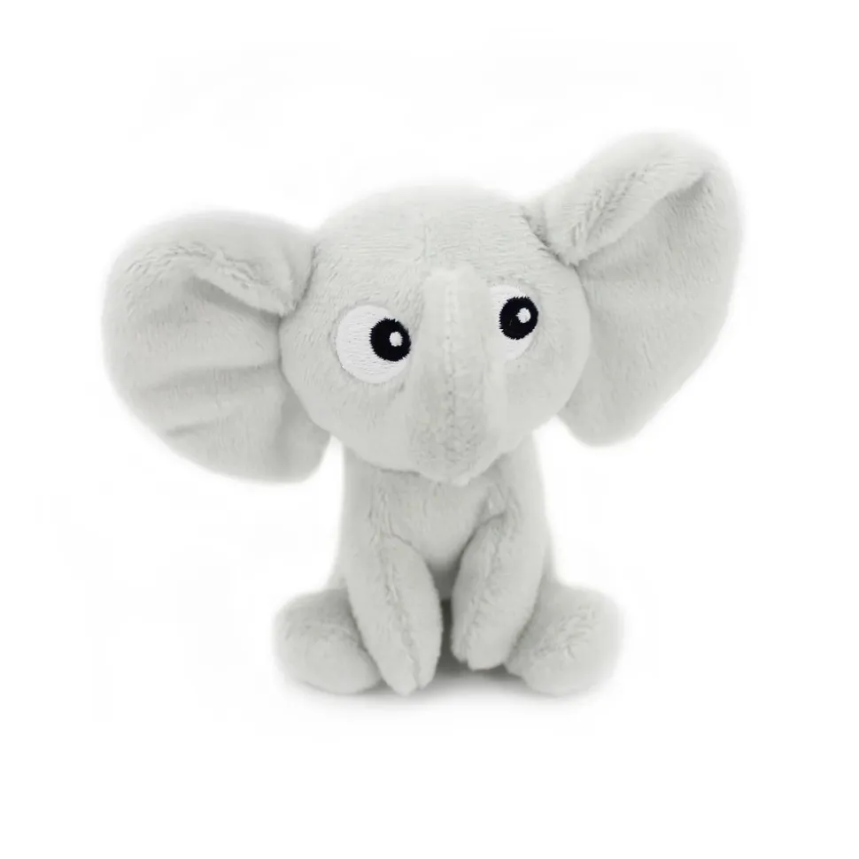 Peluche les ptipotos éléphant et son bébé gris