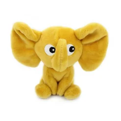 Peluche les ptipotos éléphant et son bébé moutarde