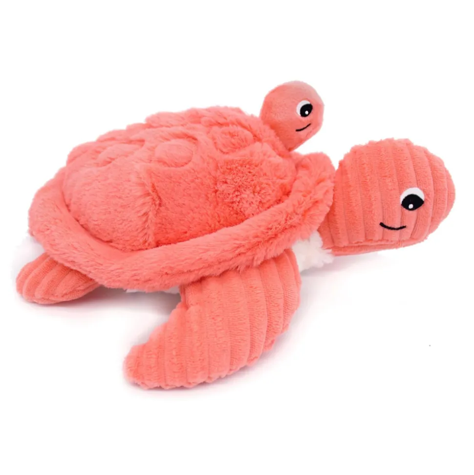 Peluche les ptipotos maman et bébé tortue corail