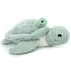 Peluche les ptipotos maman et bébé tortue menthe