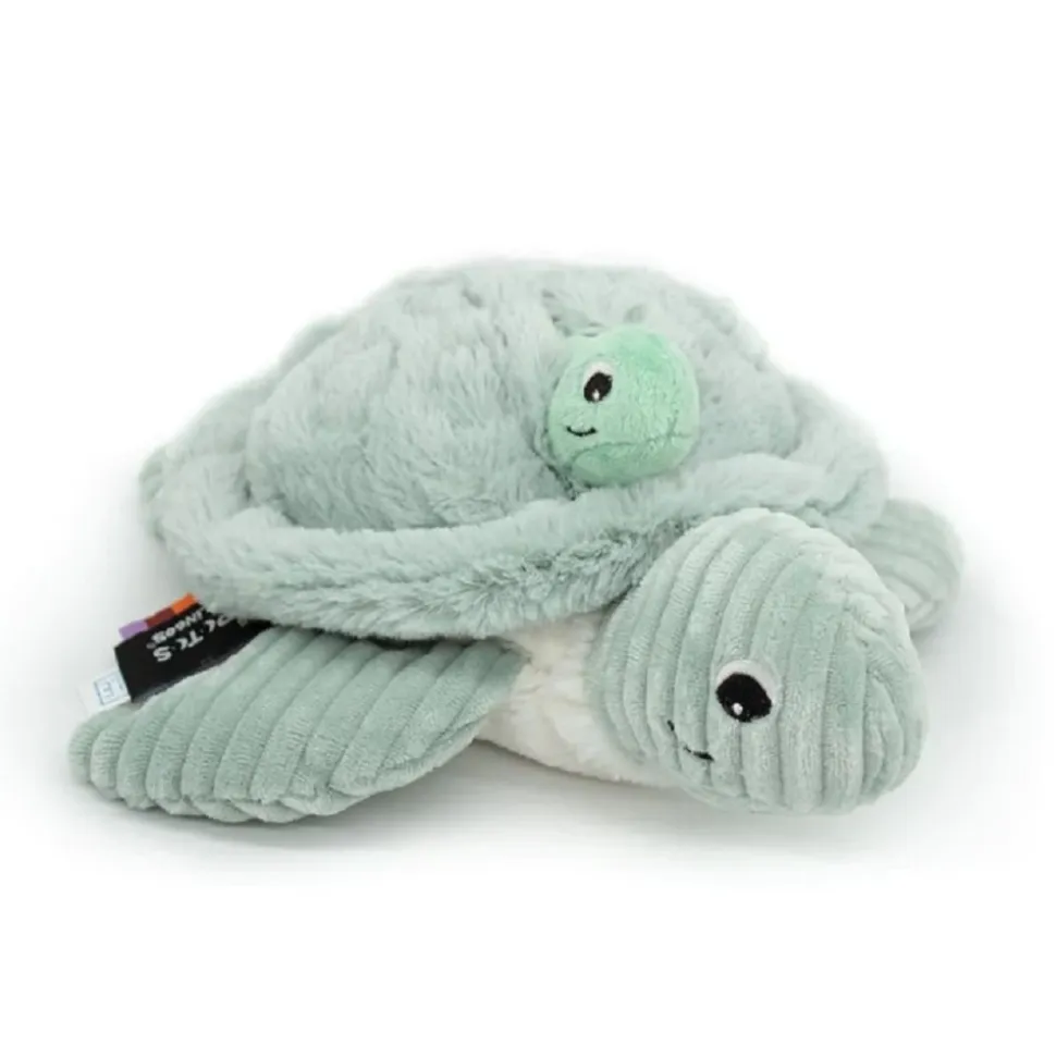 Peluche les ptipotos maman et bébé tortue menthe