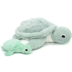 Peluche les ptipotos maman et bébé tortue menthe