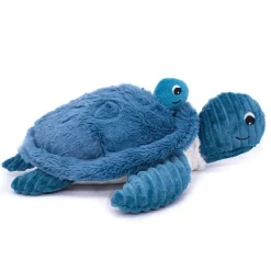 Peluche les ptipotos maman et bébé tortue bleu