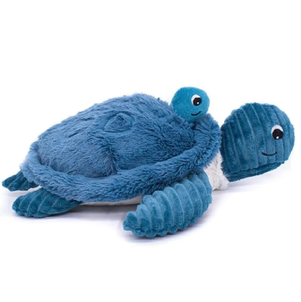 Peluche les ptipotos maman et bébé tortue bleu