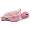 Peluche les ptipotos maman et bébé tortue rose