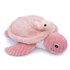 Peluche les ptipotos maman et bébé tortue rose