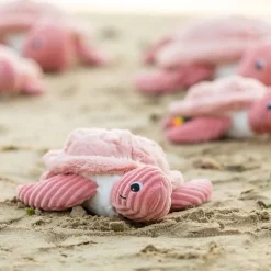 Peluche les ptipotos maman et bébé tortue rose