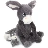 Peluche les ptipotos âne et son bébé