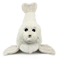 Peluche les ptipotos otarie maman et bébé gris clair