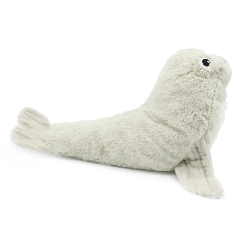 Peluche les ptipotos otarie maman et bébé gris clair