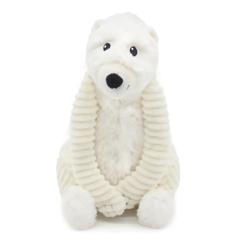 Peluche les ptipotos ours polaire maman et bébé blanc