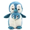 Peluche les ptipotos pingouin et son bébé bleu