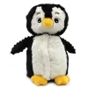Peluche les ptipotos pingouin et son bébé noir