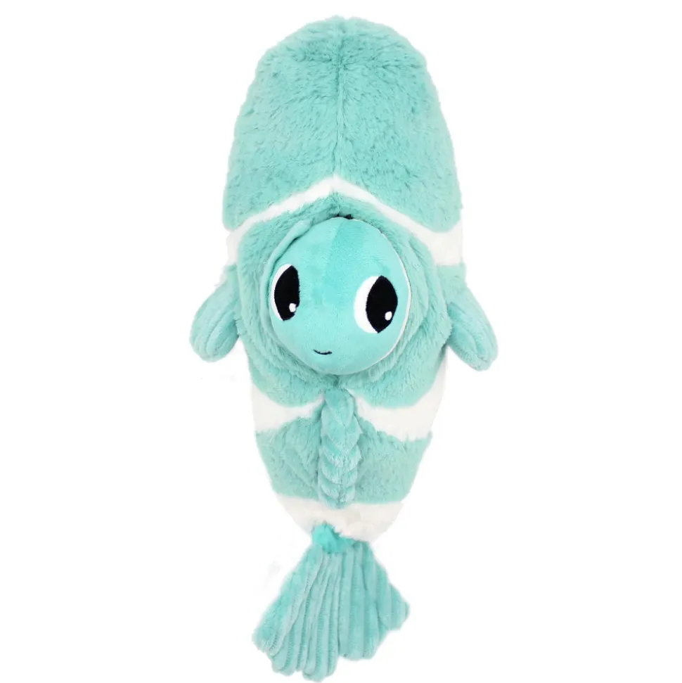 Peluche les ptipotos poisson clown maman et bébé aqua