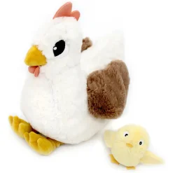 Peluche les ptipotos poule et son bébé